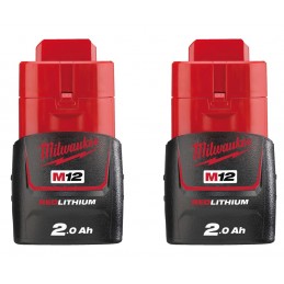 2 Batterie Milwaukee M12 B2...